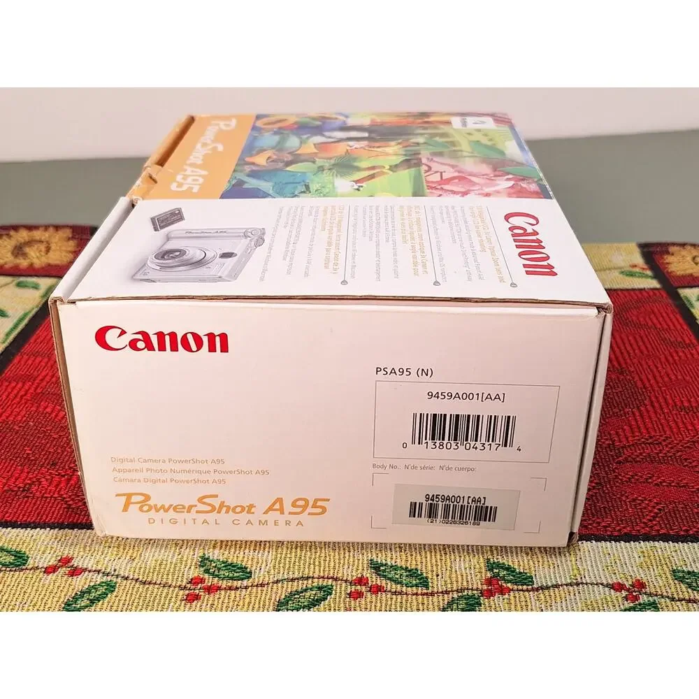 Canon PowerShot A95 5MP Digital Camera Tested Works Box Manuals CF Card